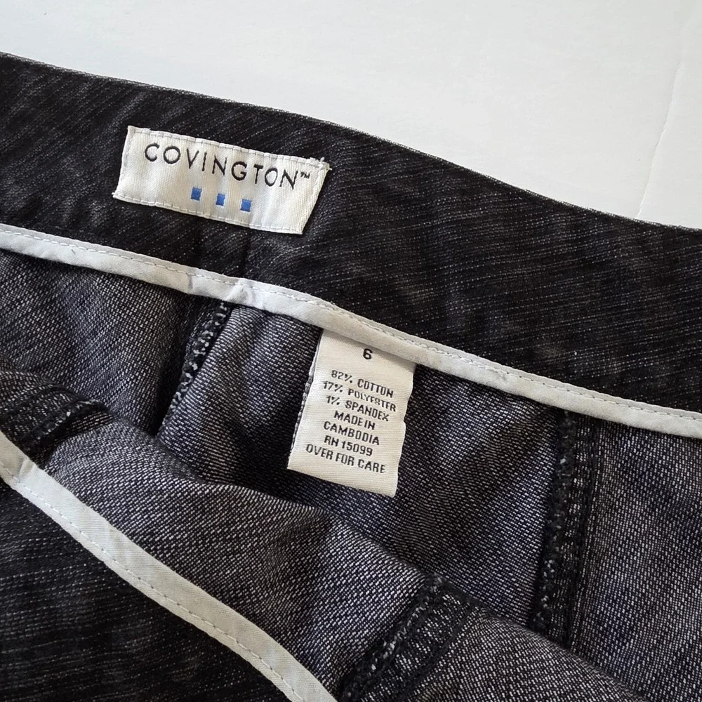 Black Denim long‎ Skirt women's 6